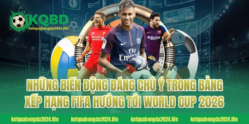 Những biến động đáng chú ý trong bảng xếp hạng FIFA hướng tới World Cup 2026
